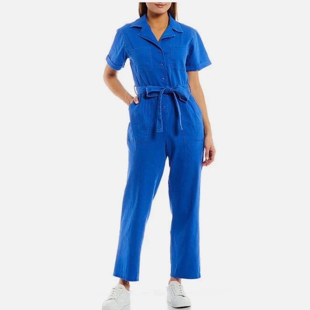 Skies Are Blue Vibrant Blue Jumpsuit